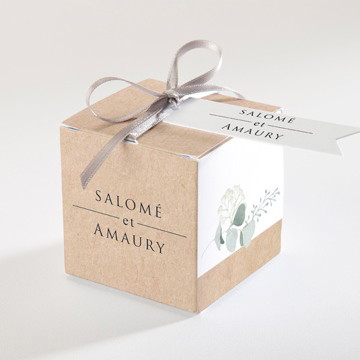 Boîte de dragées mariage bonheur