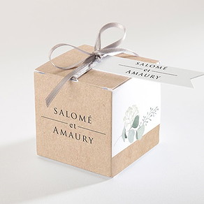 Boîte de dragées mariage bonheur