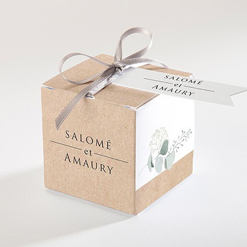 Boîte de dragées mariage bonheur