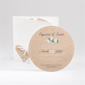 Faire-part mariage bel eucalyptus