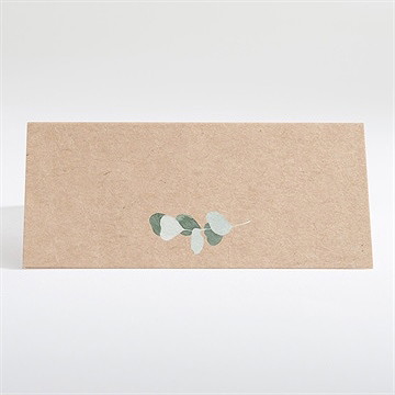 Marque-place mariage bel eucalyptus - Dos du marque-place