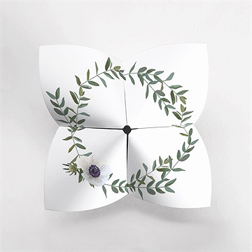 Remerciement mariage couronne d'olivier cocotte - Vue du dessus