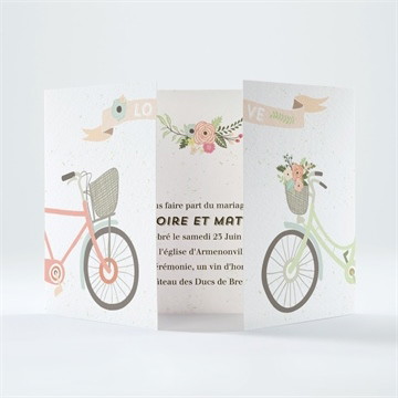 Faire-part mariage en tandem