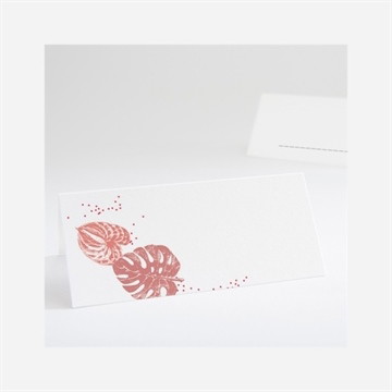 Marque-place mariage ronde chaude