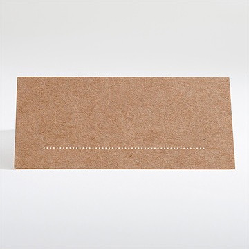 Marque-place mariage kraft vintage - Dos du marque-place