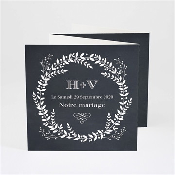 Faire-part mariage jeu d'ardoise