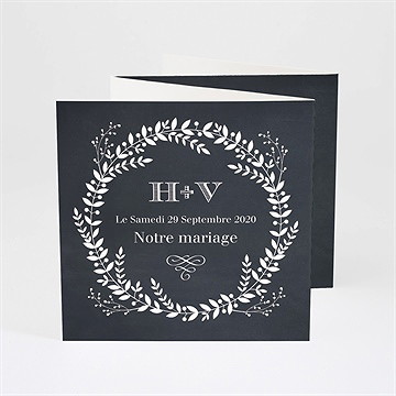 Faire-part mariage jeu d'ardoise