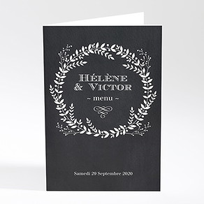 Menu mariage jeu d'ardoise