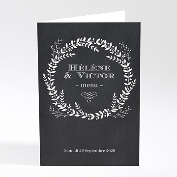 Menu mariage jeu d'ardoise