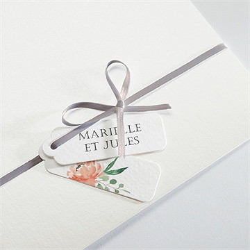 Faire-part mariage belle union - Détail de la pochette
