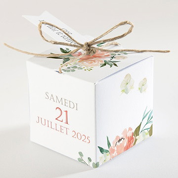 Boîte de dragées mariage belle union - Dos de la boîte