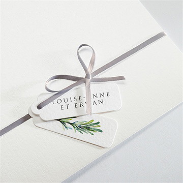 Faire-part mariage poésie et photo - Détail de la pochette