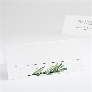 Marque-place mariage poésie et photo - Dos du marque-place