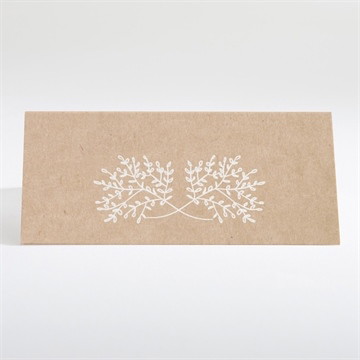 Marque-place mariage typo & kraft