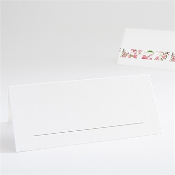 Marque-place mariage fraicheur - Dos du marque-place