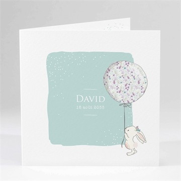 Faire-part naissance lapinou