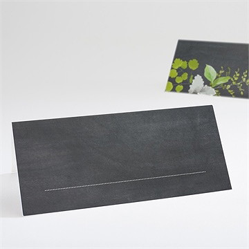 Marque-place mariage couronne en ardoise - Dos du marque-place