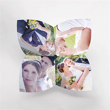 Remerciement mariage esperluette liberty - Mise en situation