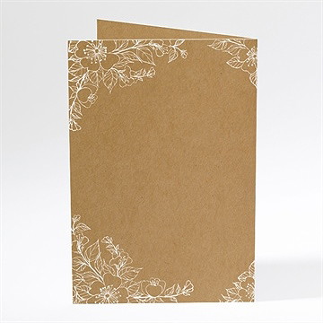 Menu mariage belle découverte - Dos du menu