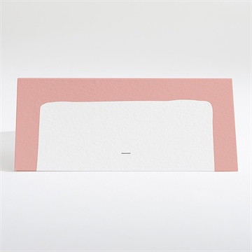 Marque-place baptême initiales à motifs - Dos du marque-place