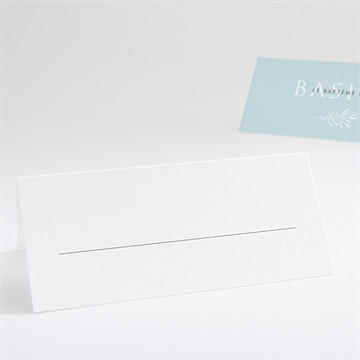 Marque-place baptême filigrane pastel