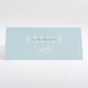 Marque-place baptême filigrane pastel - Dos du marque-place