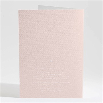 Livret de messe baptême douceur végétale rose - Dos du livret