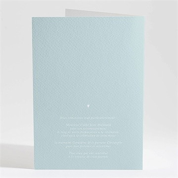 Livret de messe baptême confidences - Dos du livret