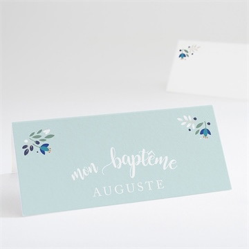 Marque-place baptême confidences