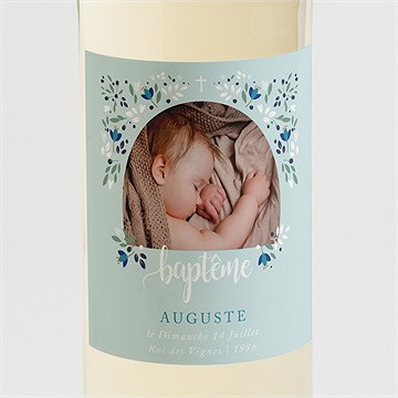 Etiquette de bouteille baptême confidences