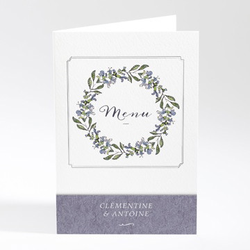 Menu mariage végétal retro