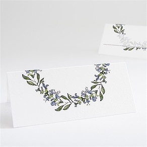 Marque-place mariage végétal retro