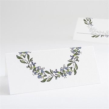 Marque-place mariage végétal retro
