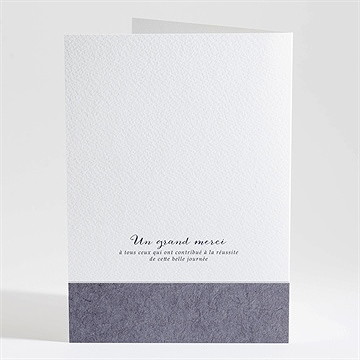 Livret de messe mariage végétal retro - Dos du livret