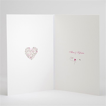 Livret de messe mariage coeur arabesque - Intérieur du livret