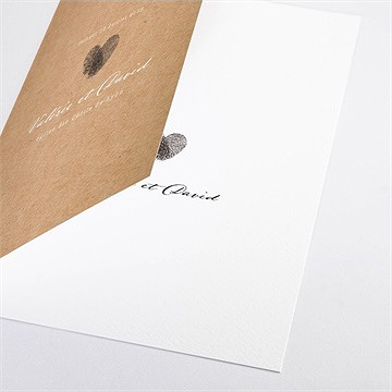 Livret de messe mariage coeur croisé - Détail du livret