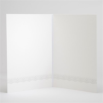 Livret de messe mariage kraft et dentelle - Intérieur du livret