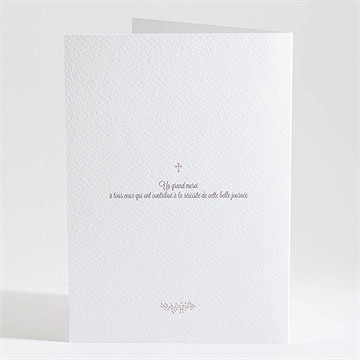 Livret de messe mariage roman photo - Dos du livret