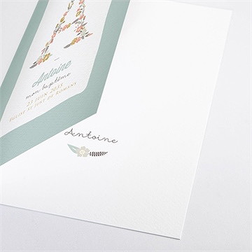 Livret de messe baptême alphabet original - Détail du livret