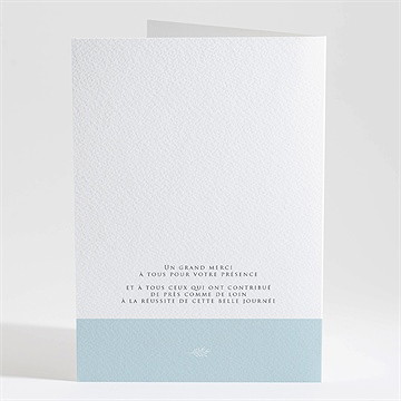 Livret de messe baptême filigrane pastel - Dos du livret