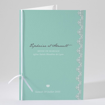 Livret de messe mariage strass et paillettes