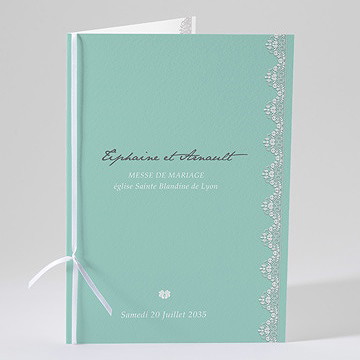 Livret de messe mariage strass et paillettes