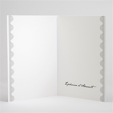 Livret de messe mariage strass et paillettes - Intérieur du livret