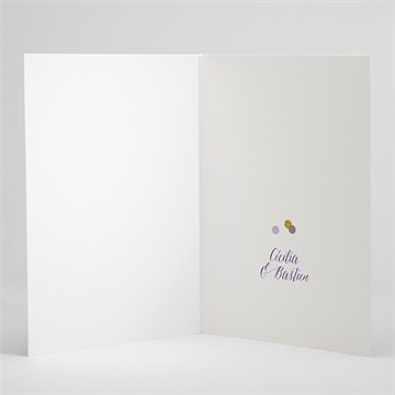 Livret de messe mariage doux confettis - Intérieur du livret