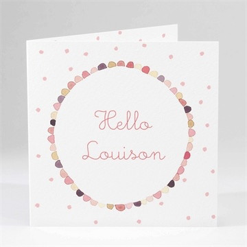 Faire-part naissance pastel photo