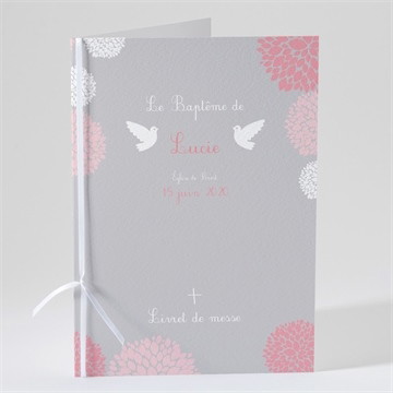 Livret de messe baptême tendre bonheur