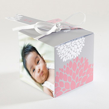 Boîte de dragées baptême tendre bonheur - Dos de la boîte