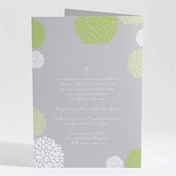 Livret de messe baptême cadre végétal chic - Dos du livret