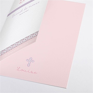Livret de messe baptême simple et épuré - Détail du livret