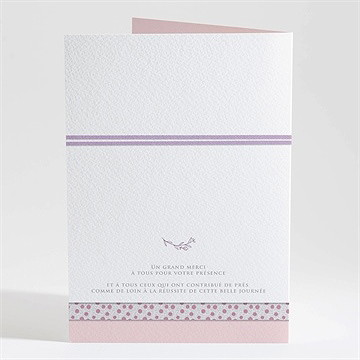 Livret de messe baptême simple et épuré - Dos du livret